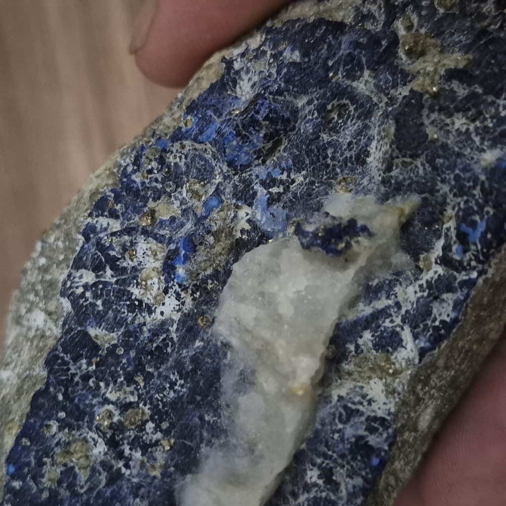 Raw Azurite Specimen with Clear Quartz - Picture 6 of 6